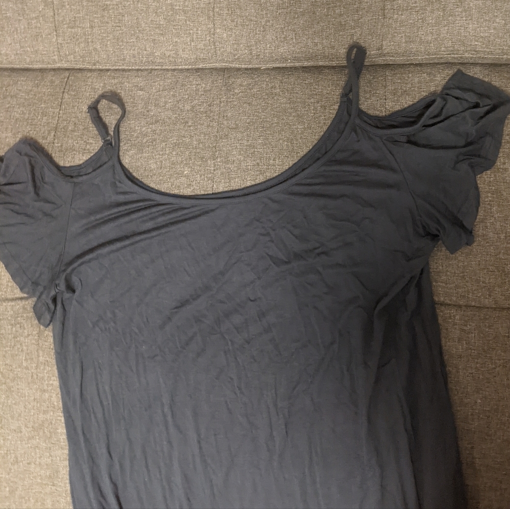 Size 2x off the shoulder navy blue maxi dress